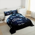 thumbnail image 2 of Manfei Merry Christmas Bedding Comforter Set for Kids, Cartoon Xmas Ball Twin Comforter Sets, Cartoon Winter Snowflake Reversible Bedding Set, Luxury Bedroom Decor, 2 Pieces, 2 of 8