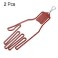 thumbnail image 3 of Unique Bargains Golf Gloves Stretcher, 2 Pack Plastic Keeper Support Rack Holder Dryer Hanger Frame with Keychain Hook for Sports Gloves Maintenance, Red, 3 of 5