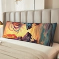 thumbnail image 4 of KLL Ultra Soft Microfiber Body Pillow Cover/Pillowcases 20"x54" with Hidden Zipper Closure-Colorful Wave Dragon Head, 4 of 5