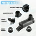 thumbnail image 3 of Bomba de limpiaparabrisas para Ford Escort para Ford Escape - Pack de 2 Negro, 3 of 6