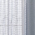 thumbnail image 5 of Better Homes & Gardens Sheer Windowpane Stitch Tie Top Single Curtain Panel, Soft Silver, 50" W x 84" L, 5 of 5