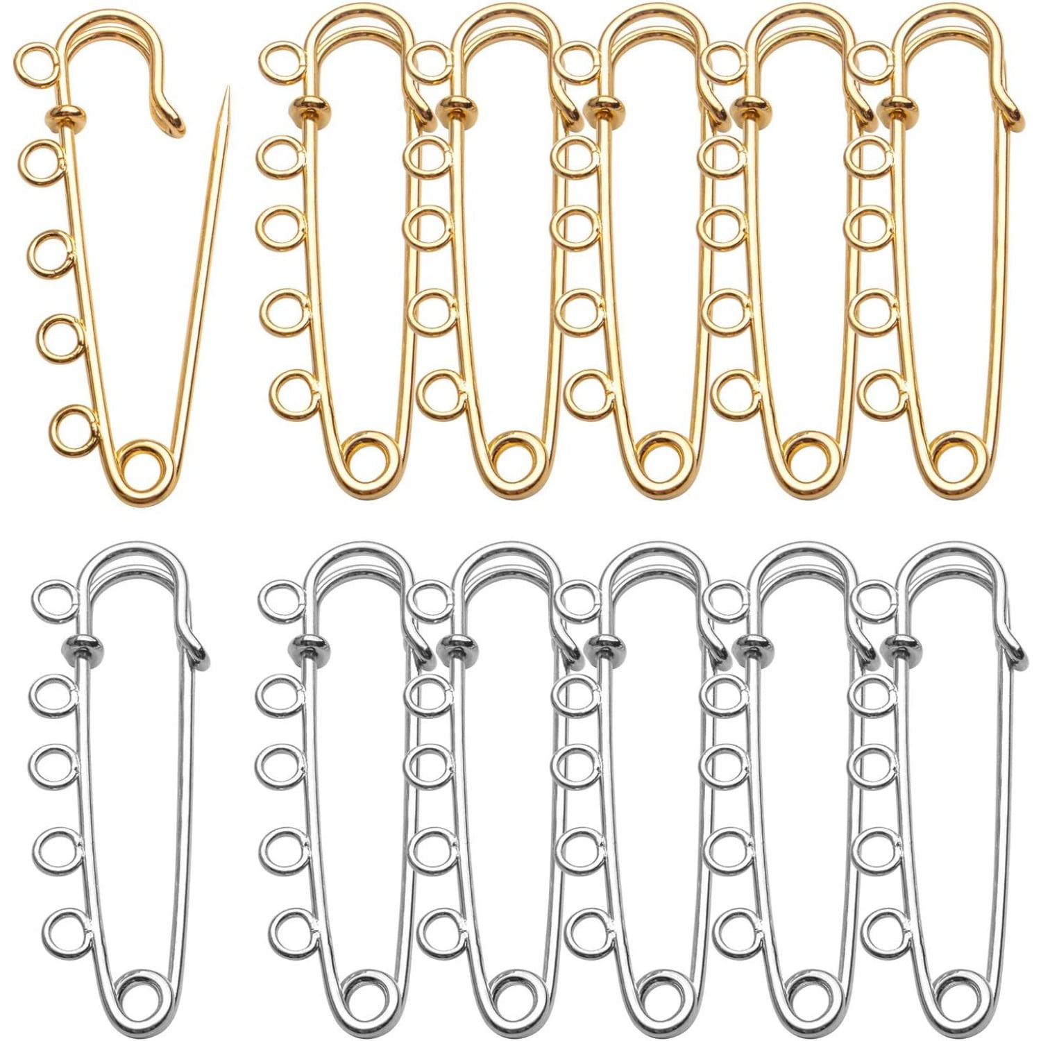 10Pcs Brooch Pin Safe Keepers Pin Locks Pin Backs ... – Grandado - View #3
