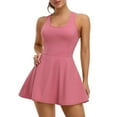 thumbnail image 1 of Robe de Tennis pour Femmes avec Soutien-Gorge Intégré et Poches Shorts Robe Athlétique pour Exercice Golf Robes Robe d'Entraînement, 1 of 6