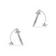 thumbnail image 1 of Par de ELEVADORES CRISTAL D22 2008 al 2014 NISSAN Delanteros HUSHAN  ., 1 of 4