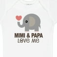 thumbnail image 4 of Inktastic Mimi and Papa Love Me Elephant Boys or Girls Baby Bodysuit, 4 of 5