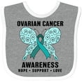thumbnail image 3 of Inktastic Ovarian Cancer Awareness Hope Support and Love Boys or Girls Baby Bib, 3 of 4