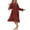 01 Red, variant on Awdenio Girls' Sleepwear , Girls Long Nightgown Pajamas Solid Color Thin Cute Folded Lace Dress On