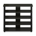 thumbnail image 2 of Pemberly Row Turn-N-Tube Engineered Wood 5-Tier Wide Shoe Rack in Espresso, 2 of 5