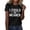 Black, variant on Tiweut T Shirts for Women I Could Be Meaner Printed Round Neck Short Sleeve Pullover Blouse,Black