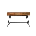 thumbnail image 2 of Anaheim Student Desk in Mid-Century Natural Finish on Solid Wood with Metal Base, 2 of 3