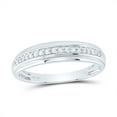 thumbnail image 2 of 10K White Gold His Hers Round Diamond Halo Matching Wedding Set 1/2 Cttw, Womens Size: 5-10, Mens Size: 7-13, 2 of 3
