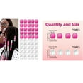 thumbnail image 3 of DAMAI 50 PCS Hair Beads for Braids, Hair Beads for Women Braids, Purple Rose Red White Hair Beads, Large Spacer Pony Beads, Cute Hair Accessories for Women, DIY Supplies for Jewelry Making, 3 of 3