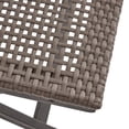 thumbnail image 5 of GDF Studio Truda Outdoor Acacia Wood Foldable Bistro Chairs with Wicker Seating (Set of 2), Dark Gray Finish and Brown Wicker, 5 of 10
