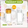 thumbnail image 2 of Uxcell 10Pcs Mini Frascos de Vidrio con Tapas, 10ml Frascos Transparentes Pequeños Vacíos para Manualidades DIY Decoraciones de Fiesta de Boda, 2 of 7