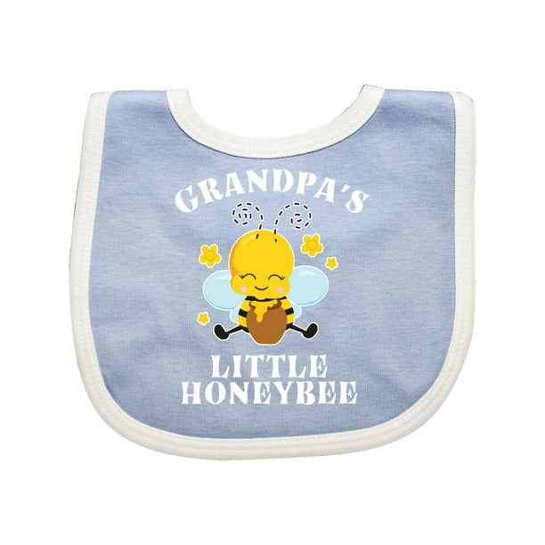 Download Cute Bee Grandpa's Little Honeybee with Stars Baby Bib ...