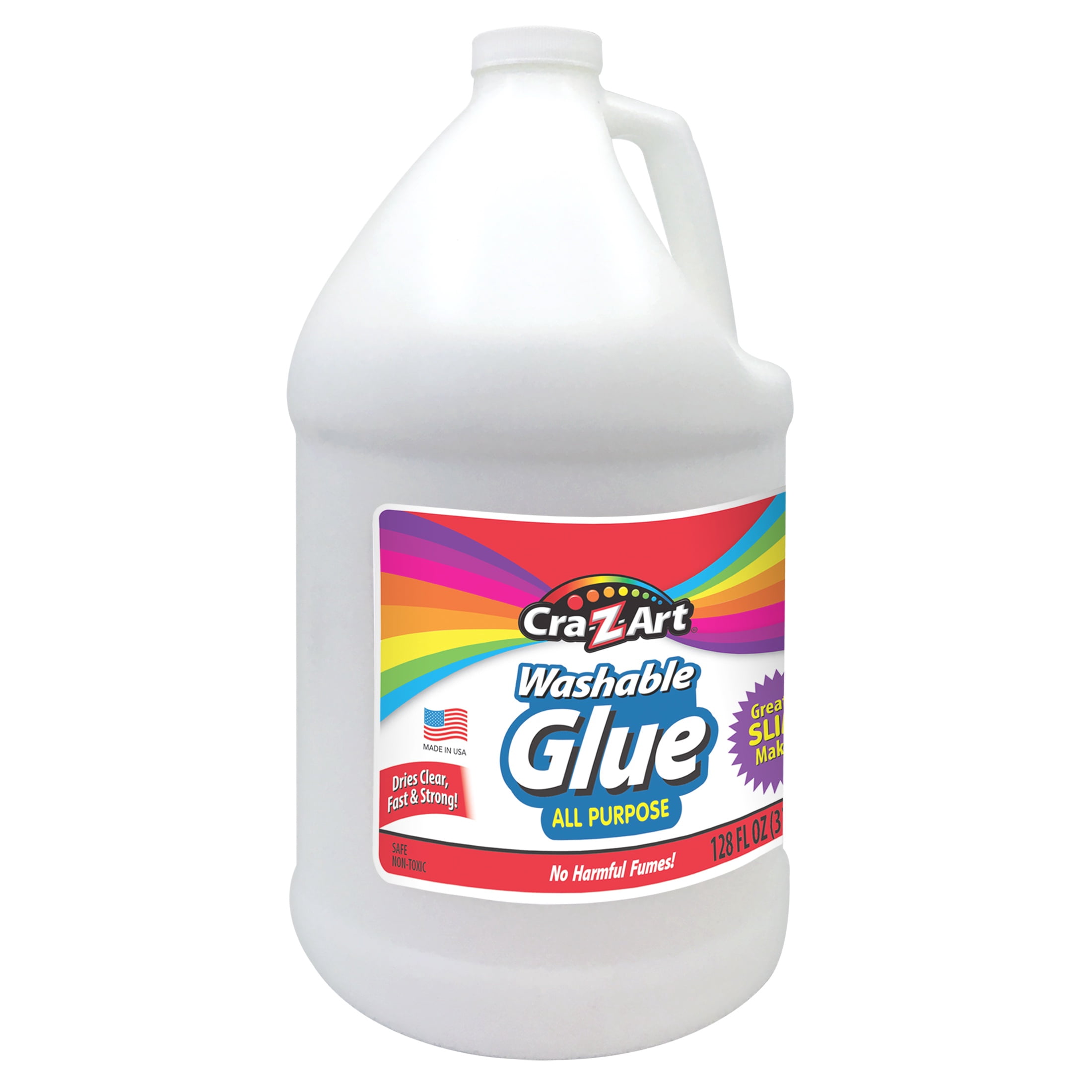 (2 pack) Cra-Z-Art Liquid Washable School Glue, Perfect for Making Slime, 1 Gallon or 128 ounces, 1 Count