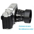 thumbnail image 2 of 43mm Lens Hood, 43 mm Hood, Fotasy Metal 43 mm Hood Shade, 43mm Lens Hood for Canon Fuji Leica Leitz Nikon Olympus Panasonic Pentax Sony Lens, 43mm Screw-in Lens Hood, 2 of 5