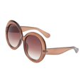 thumbnail image 1 of 2xfuturista de gran tamaño de gafas de marco tawny 4 piezas, 1 of 8