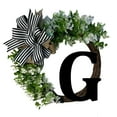 thumbnail image 2 of New Surname Year Round Front Door Wreath, Front Door Welcome Sign, 26 Letter Farmhouse- Wreath With Eucalyptus- Wreath And Bow, 2 of 4