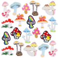 thumbnail image 1 of 10 parches termoadhesivos, parches de animales de cactus y hongos, parches adhesivos, parches de decoración bordados para ropa, sombrero, camiseta, 1 of 5