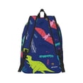 thumbnail image 3 of Balery Dinosaurs Vintage Canvas Backpack for Men and Women - Large Capacity, Durable Travel Laptop Bag for School, Work, Hiking, and Outdoor Activities, 3 of 7