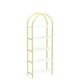 thumbnail image 1 of Bookcase 5-Tier Arched Metal Bookshelf – Tall Open Storage Rack for Bedroom, Living Room, Home and Office, 1 of 8