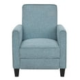 thumbnail image 2 of Furniture of America Ducee Transitional Fabric Push Back Chair in Blue, 2 of 11