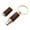 Brown, variant on 1pcs Cigar punch with keychain Portable cigar cutter Stainless steel cigar accessories gadgets for smoker (Brown)