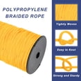 thumbnail image 3 of 3/16 Inch Polypropylene Rope Braided Ropes, 328ft Nylon Rope Light Yellow, 3 of 6