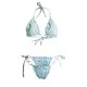 thumbnail image 5 of Gibobby Conjunto de Bañador Sexy Sexy Impreso Traje de baño Up Fabric Bikini Loop Split Doble Enlace de mujer Trajes de baño Tankinis Set(Verde,M), 5 of 5