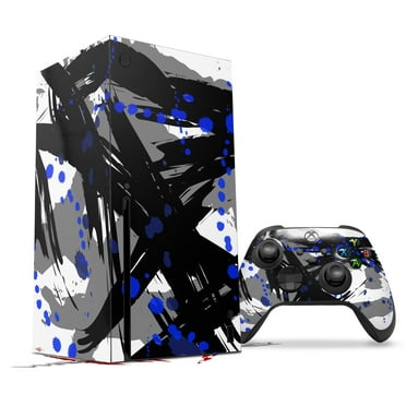 WraptorSkinz Skin Wrap compatible with the 2020 XBOX Series X Console and Controller Abstract 02 Blue (XBOX NOT INCLUDED)