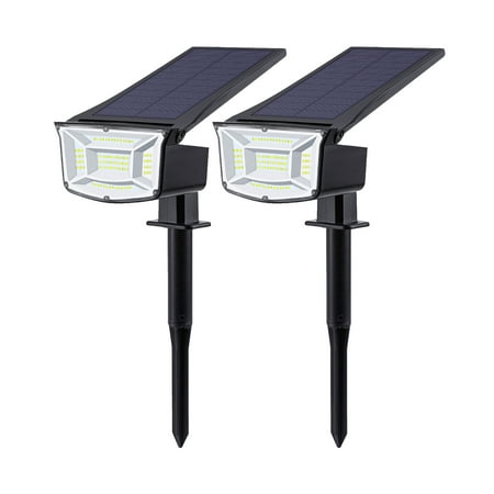 

2PCS Solar Adjustable 2 In 1 Landscape Stake Lights Wall Waterproof Outdoor Lights for Wedding Party Yard Walkway Patio Decoration Lamp