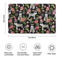 thumbnail image 3 of Schnauzer with Pioneer Flower Bathroom Rugs Mat,Non Slip Microfiber Bathroom Rug,Rubber Backing,Soft Bathroom Mats for Bathroom Floor,Tub and Shower,20x32in(50x80cm), 3 of 5