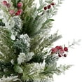 thumbnail image 5 of Northlight Flocked Balsam Pine Artificial Mini Christmas Tree in Burlap Base - 24" - Unlit, 5 of 7