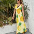 thumbnail image 3 of Lunarable Pineapple Art Sleeveless Dress Women's Summer Suit Dresses for Women 2025 Luxury Party Dress, 3 of 7