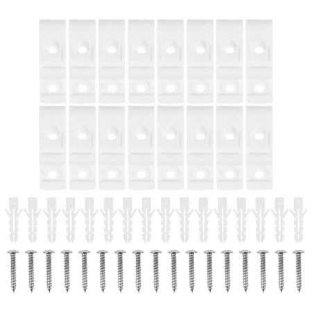 

Pre- Cut Blind Vane Saver Curtain Hook Accessories Roller Blinds Scroll Wheel Plastic White 5.2X2CM 16 Sets