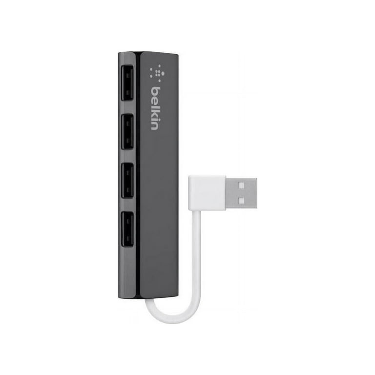 Ultra-Slim Travel Hub, 4 Ports, Nightshade/White Ultra-Slim Travel Hub, 4 Ports, Nightshade/White
