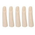 thumbnail image 1 of Dedos de práctica de silicona para tatuajes, uñas acrílicas, articulaciones flexibles, modelos de dedos para piel clara., 1 of 14