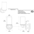 thumbnail image 2 of Gatco 1680 Latitude II Single Sconce, Chrome, 2 of 4