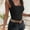 Black, variant on MORTTIC Women's Sleeveless Square Neck Top with Pattern Design, Solid Color Casual Blouse for Daily Office Wear