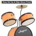 thumbnail image 4 of Yeshouse Batería para principiantes, 3 piezas, incluye trono, platillo, pedal, baquetas, caja y bajo de 14 pulgadas, 4 of 8