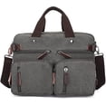 thumbnail image 1 of Bolso bandolera retro de lona para portátil de 16 pulgadas, bolso de mano, maletín de negocios, bolso de hombro Fokelyi CZDZ-HY116, 1 of 5