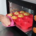 thumbnail image 2 of JUNWELL Silicone Muffin Pan  12 Cups Silicone Cupcake Pan Muffin   Mini Loaf Pan  Non-stick Silicone Baking Mold for Making Muffin  Cupcake  Bomb  Egg Muffin - by ROBOT-GXG, 2 of 11