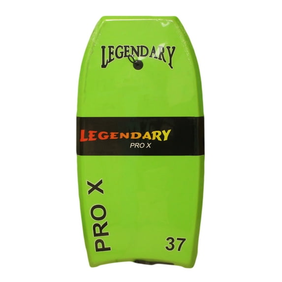 Legendary Pro X Slick Bottom Hard Bottom Body Surfing Board (Green/ Orange, 37 Inch)
