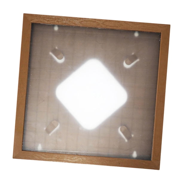Soporte de pared para marco de discos de vinilo con tapa para colgar de forma creativa. Marrón