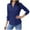 Navy, variant on Busydd Ladies Tops and Blouses Trendy Long Sleeve Button Down Shirts for Women Casual Solid Color Lapel Dress Shirts for Women XL