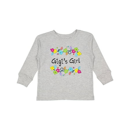 

Inktastic Gigis Girl- Bright Flowers Gift Toddler Toddler Girl Long Sleeve T-Shirt