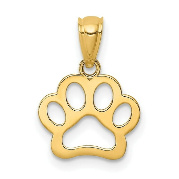 Auriga Fine Jewelry 10K Yellow Gold Dog Paw Pendant for Women