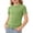 Green, variant on Girl's T-Shirts Soft Ruffle Short Sleeve Tees Kids Tshirts Clothes Summer Tops T-Shirt Brown, Size 5T-16