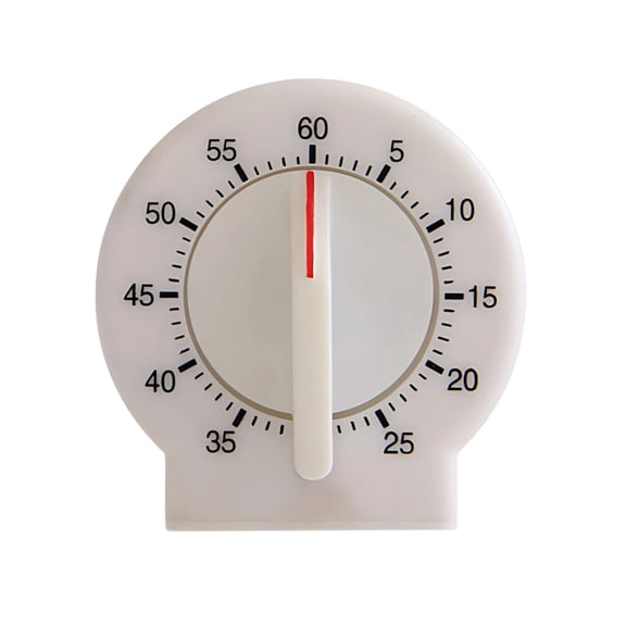 60 Minute Wind Up Timer, from 0 to 60 Minutes, Loudly Alarm Alarm Clock, Mechanical Kitchen Timer for Cooking Baking and Kitchen Management, Black
